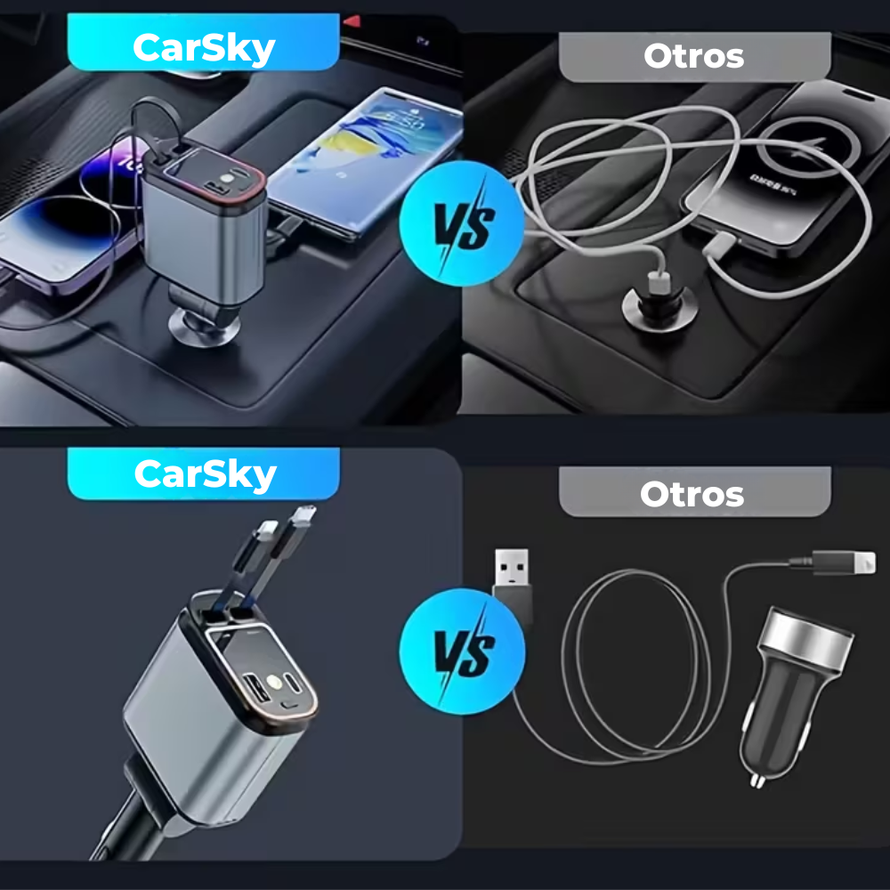 CarSky: Cargador 4 en 1 con proyector