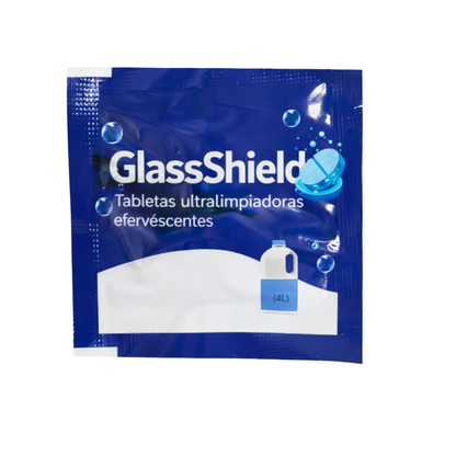GlassShield: Tabletas ultralimpiadoras efervescentes
