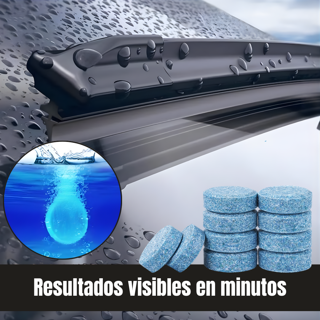 GlassShield: Tabletas ultralimpiadoras efervescentes