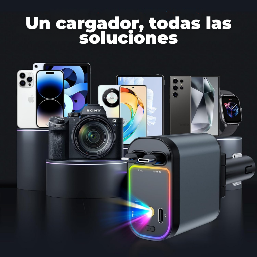 CarSky: Cargador 4 en 1 con proyector