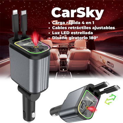 CarSky: Cargador 4 en 1 con proyector