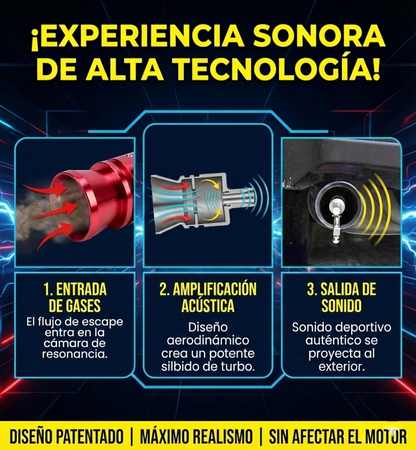 Nitro | Turbo Amplificador de Sonido para Tubo de Escape